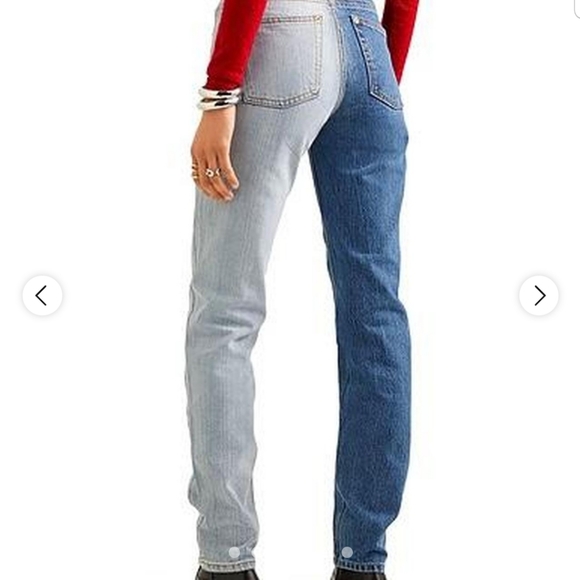 Pushbutton Two Tone Midrise Denim Jean - Picture 2 of 13